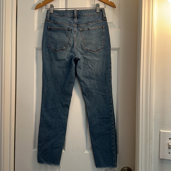 J crew 9 inch high rise button front skinny size 25 great condition light wash - Picture 2 of 5